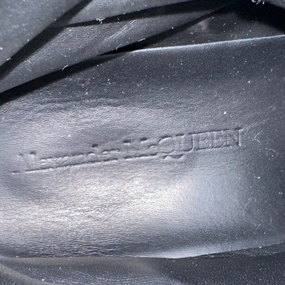 ALEXANDER MCQUEEN Hybrid Brogue Leather Combat Boots Black Sz 43/US 10 $780 - Picture 11 of 12